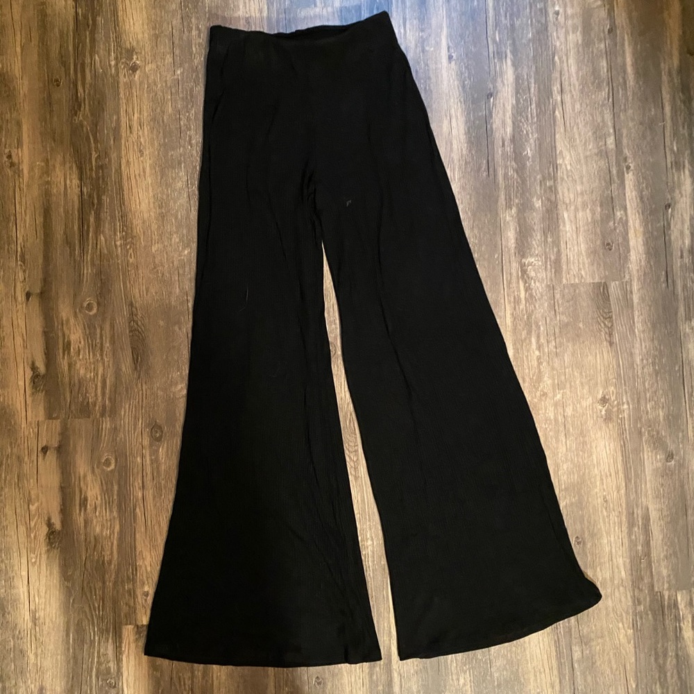 Ribbed high waisted pants